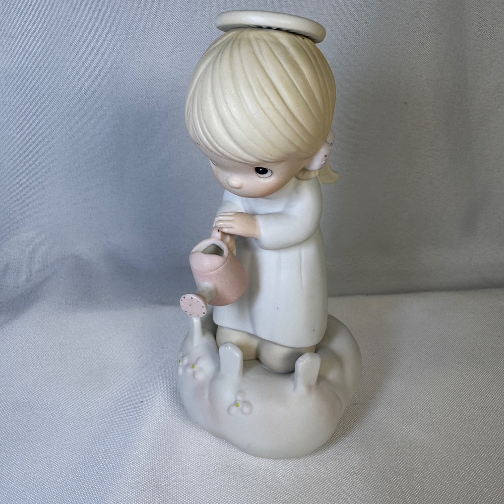 Precious Moments Sending You A Rainbow Angel Watering Can Figurine 1982 E-9288